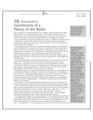 Constituents of a Theory of the Media