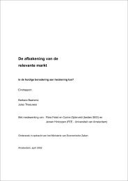 De afbakening van de relevante markt - NMa