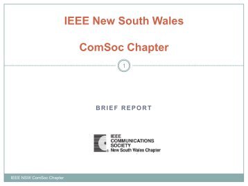 IEEE New South Wales ComSoc Chapter