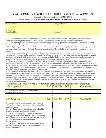 C42 Audit Checklist - cctia