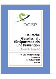 Deutsche Gesellschaft für Sportmedizin und Prävention