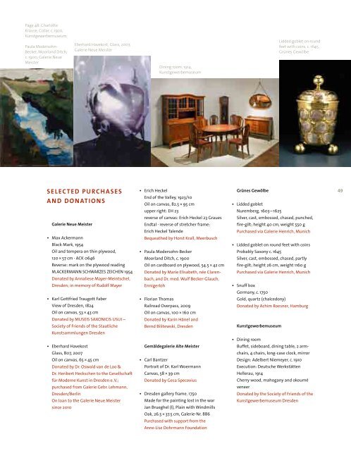 Annual Report 2010 - Staatliche Kunstsammlungen Dresden