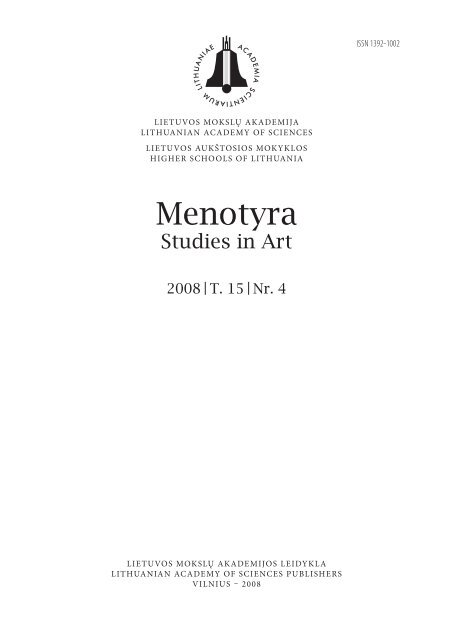 Menotyra - Lietuvos mokslų akademijos leidybos skyrius