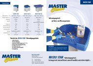 MICRO STAR Teilereinigungstisch auf Basis ... - Master Clean GmbH