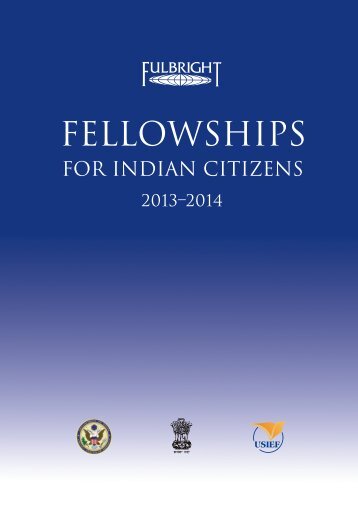 2013-2014 Fellowships for Indian Citizens - USIEF