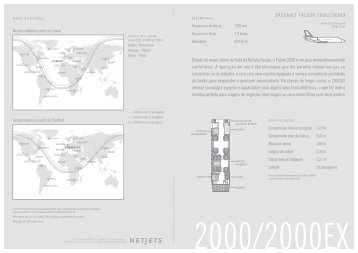 Dotado da maior cabine da frota da NetJets Europe, o Falcon 2000 ...