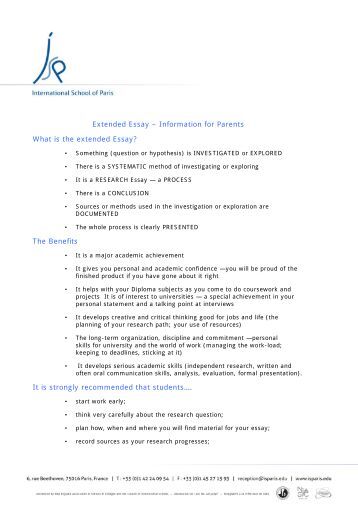 ib extended essay topics