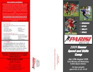 Soccer Parisi Camp Template - Parisi Speed School