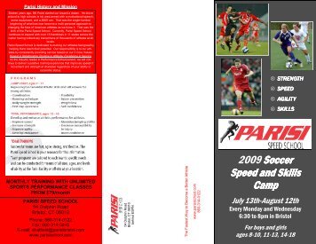 Soccer Parisi Camp Template - Parisi Speed School