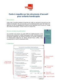 Carte Ã  requÃªte sur les structures d'accueil pour enfants handicapÃ©s