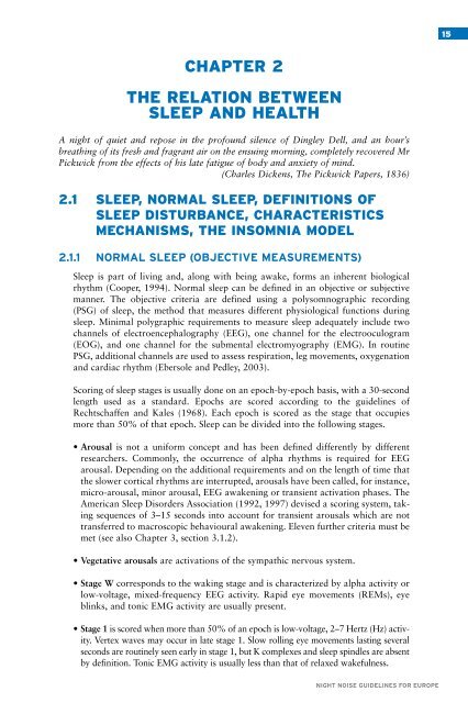 Night noise guidelines for Europe - WHO/Europe - World Health ...