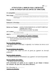 NÂ° --- ATTESTATION A REMPLIR POUR L'OBTENTION D'UNE ...