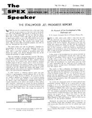 The Stallwood Jet - SPEX Speaker