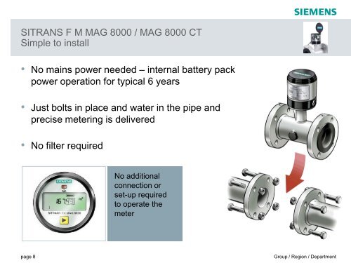 SITRANS F M MAG 8000 Product introduction - Aquatechtrade