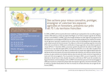 Rapport d'activitÃ© 2006 - DRIAAF Ile-de-France - MinistÃ¨re de l ...