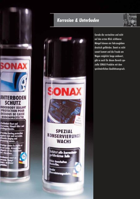 Sonax Produkt Katalog