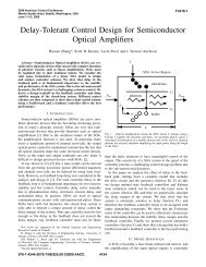 Delay-Tolerant Control Design for Semiconductor Optical Amplifiers