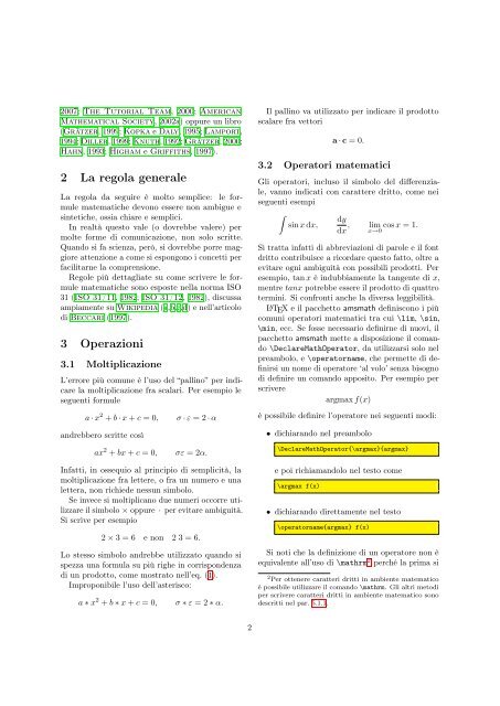 Consigli su come scrivere le formule matematiche