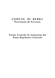 Berra - Norme Tecniche di Attuazione del PRG - Unione Terre e Fiumi