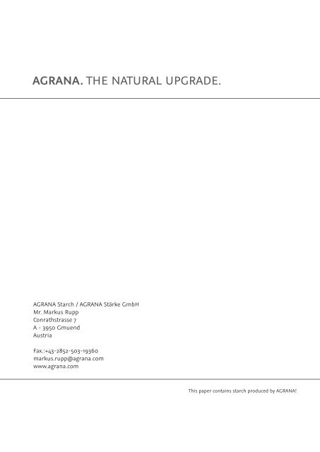 Construction Chemicals and Additives - Agrana