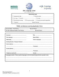 1 TESOL via Distance Learning Application Form - Wits Language ...
