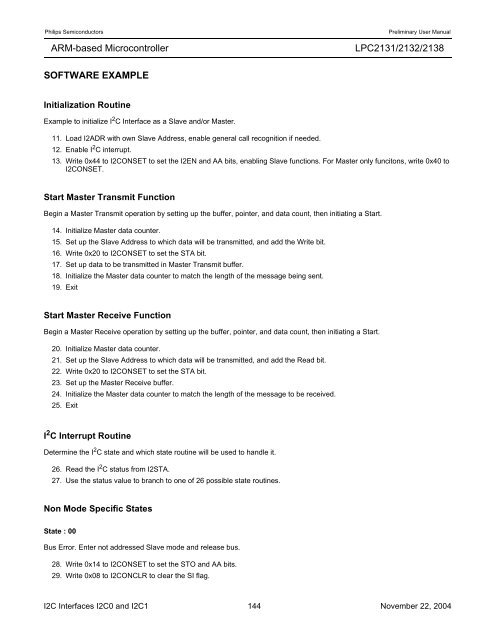 LPC2131/2132/2138 User Manual - mct.net