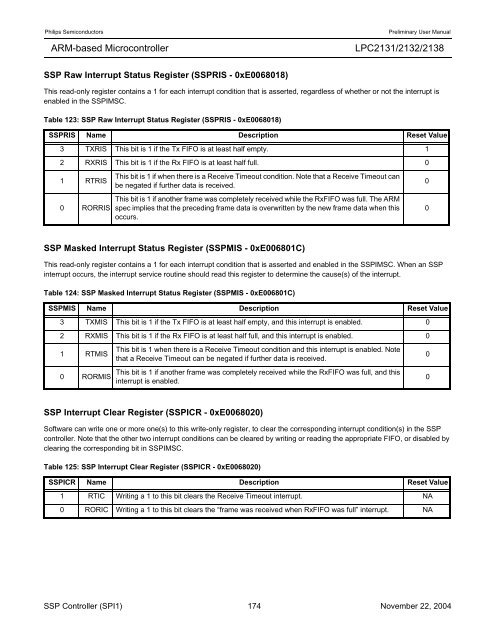 LPC2131/2132/2138 User Manual - mct.net