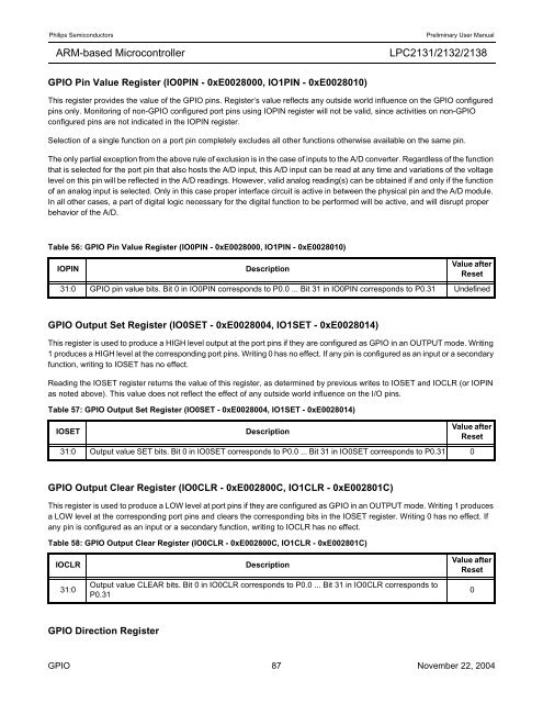 LPC2131/2132/2138 User Manual - mct.net