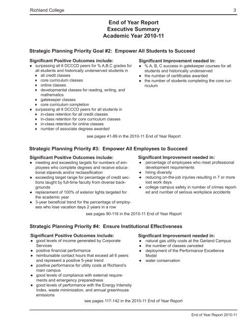 End of Year Report - Richland College