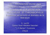 les thromboses veineuses superficielles des membres ... - ESKA