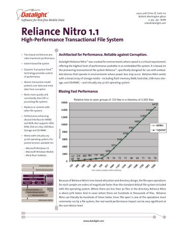 Datalight Reliance Nitro - Bsquare