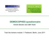 DEMOCOPHES basic questionnaire - Kerstin Becker