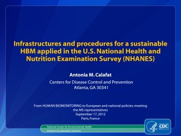 U.S. National Health and Nutrition Examination Survey (NHANES)