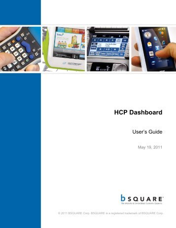 HCP Dashboard - Bsquare