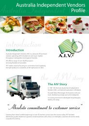 the AIV story - Bidvest