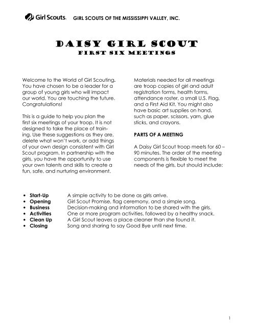 Daisy Girl Scout Scouting Web