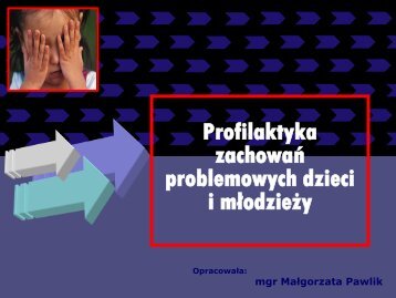 Profilaktyka zachowań problemowych dzieci i młodzieży.