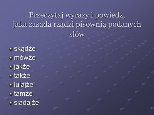 Zestaw ćwiczeń – pisownia wyrazów z „rz”