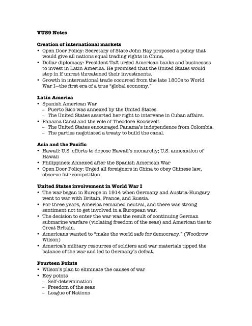 Vus9 Notes Pdf Hogan S History Page