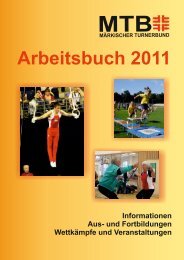 Arbeitsbuch 2011 - Märkischer Turnerbund