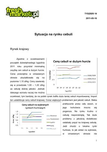 Sytuacja na rynku cebuli - Fresh-market.pl