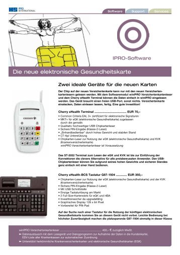 Die neue elektronische Gesundheitskarte - Ipro GmbH