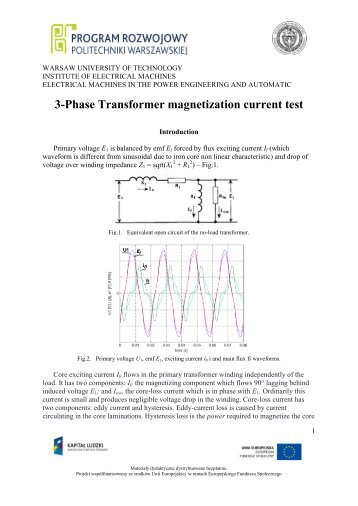 3-Phase Transformer magnetization current test