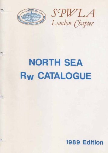 Rw North Sea Catalogue - London Petrophysical Society