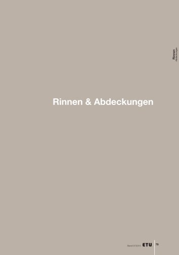 Rinnen & Abdeckungen