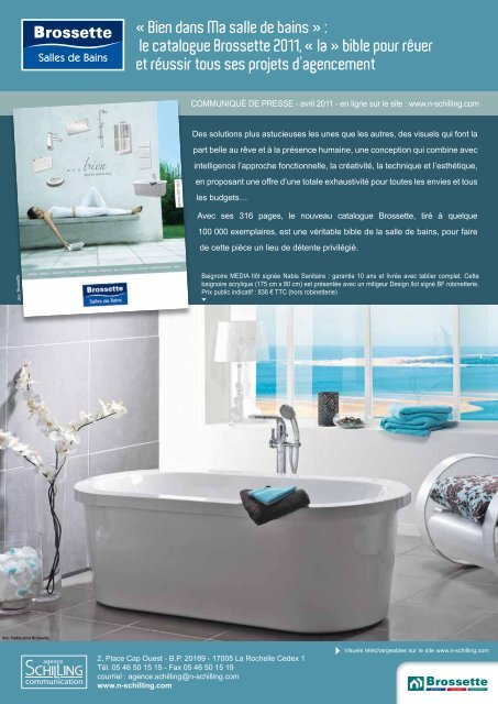 Â« Bien dans Ma salle de bains Â» : le catalogue Brossette 2011, Â«