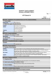 SAFETY DATA SHEET - Granville Oil & Chemicals Ltd