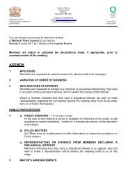 AGENDA - Matlock Town Council