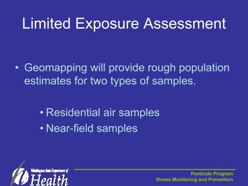 Barb Morrissey, Washington Department of Health - The Pesticide ...