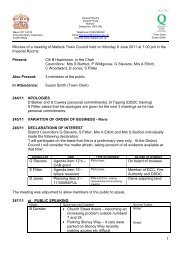 Minutes 06/06/11 - Matlock Town Council